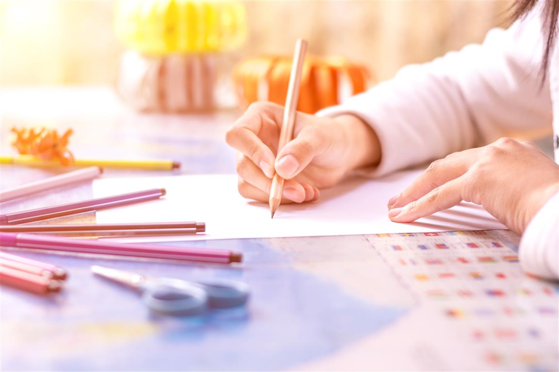 Hand write on notebook, on bright background Hand write on notebook, on bright background